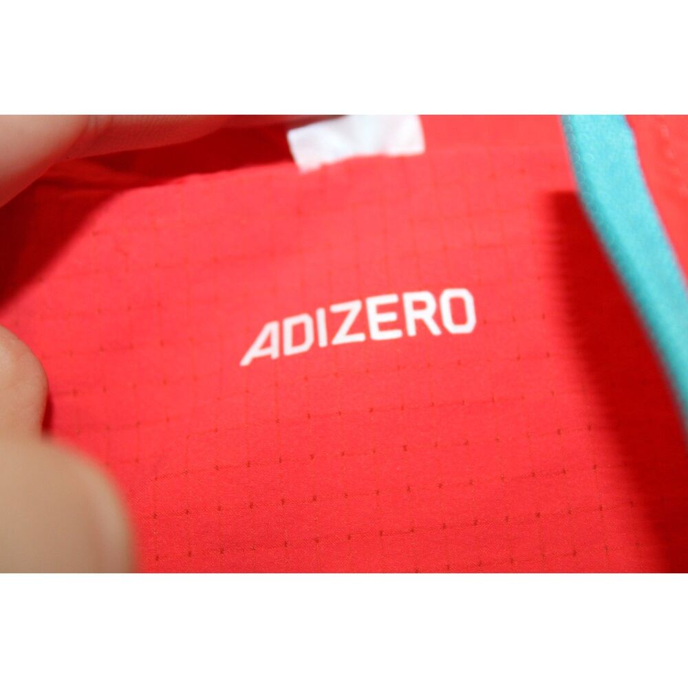 adidas Womens Adizero Vest packable size small coral orange - Picture 9 of 10